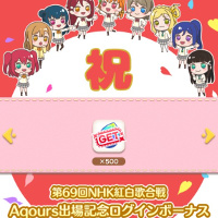 『紅白出場記念』ログインボーナス